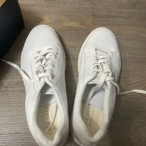 Cole Haan White Low-Top Leather Sneakers